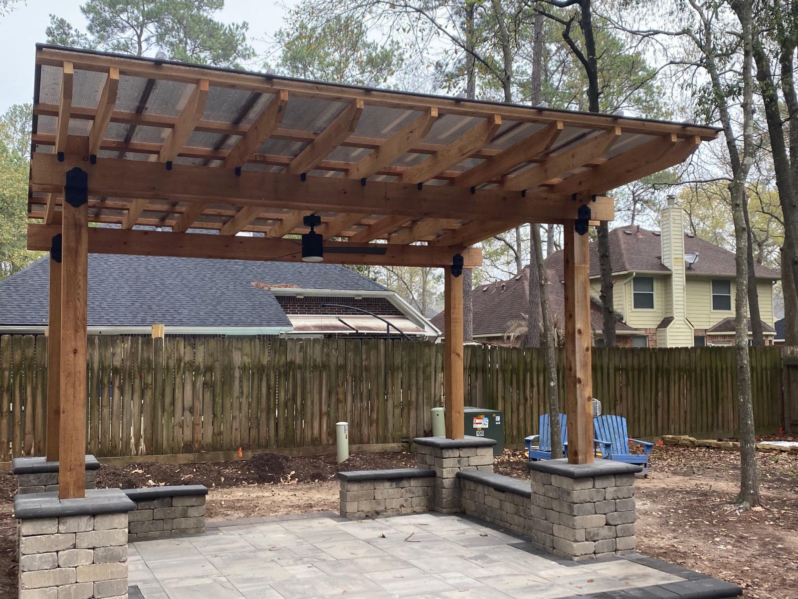 Pergola-and-Belgard-Paver-patio-in-The-Woodlands-Texas